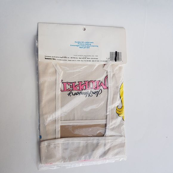 Vintage Miss Piggy Apron Smock Jim Henson's Muppets Toddler Size 8 NOS Unopened - Picture 4 of 8